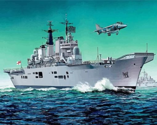 Naval Ship Diamond Painting Art