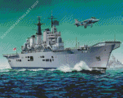 Naval Ship Diamond Painting Art