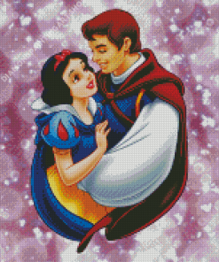 Romantic Prince Florian And Snow White Diamond Painting Art