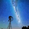 Starry Night Western Windmill Diamond Painting Art