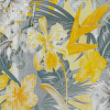 Yellow And Gray Tropical Flowers Diamond Painting Art