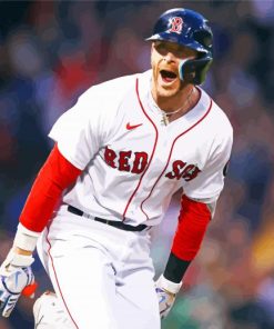 Boston Red Sox Player Diamond Painting Art