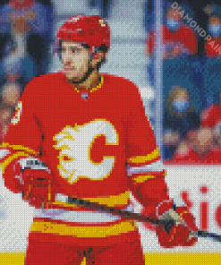 Calgary Flames Ice Hockey Team Player Diamond Painting Art