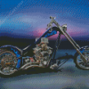 Chopper Bike Diamond Painting Art