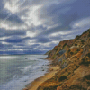 Cliffs Of Mohegan Beach Side Diamond Painting Art