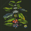 Coffee Plant Poster Diamond Painting Art