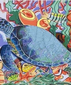 Colorful Turtle Diamond Painting Art