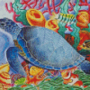 Colorful Turtle Diamond Painting Art