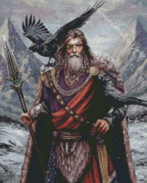 Cool Odin Viking Diamond Painting Art