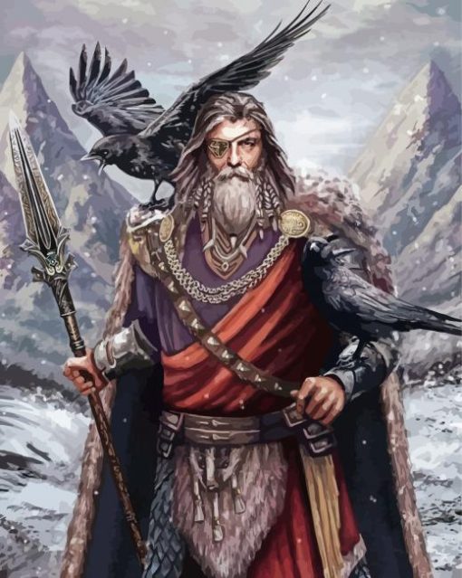 Cool Odin Viking Diamond Painting Art