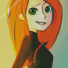 Cute Kim Possible Diamond Painting Art