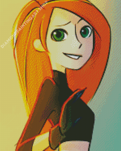 Cute Kim Possible Diamond Painting Art