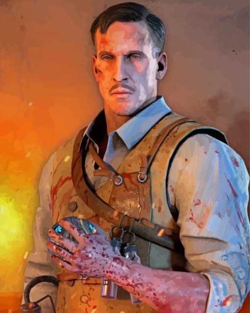 Edward Richtofen Call Of Diamond Painting Art