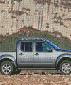 Grey Nissan Navara D40 Diamond Painting Art