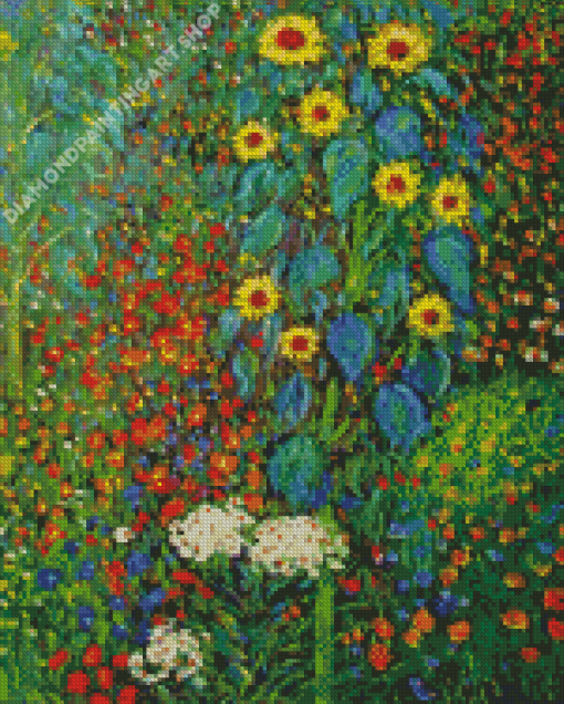 Gustav Klimt Flowers Diamond Painting Art