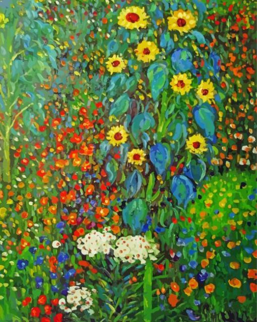 Gustav Klimt Flowers Diamond Painting Art