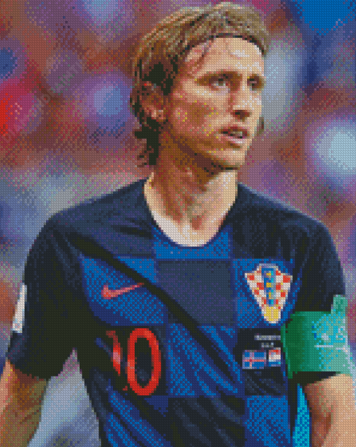 Aesthetic Luka Modric Diamond Painting Art