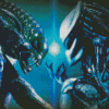 Aliens VS Predator Diamond Painting Art