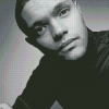 Black And White Trevor Noah Diamond Painting Art