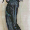 Black Greyhound Diamond Painting Art