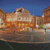 Catania Sicily At Night Diamond Painting Art