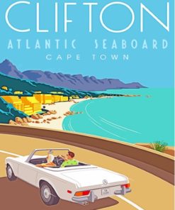 Clifton Cape Town Poster Diamond Painting Art