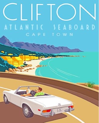Clifton Cape Town Poster Diamond Painting Art