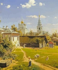 Moscow Courtyard Polenov Diamond Painting Art