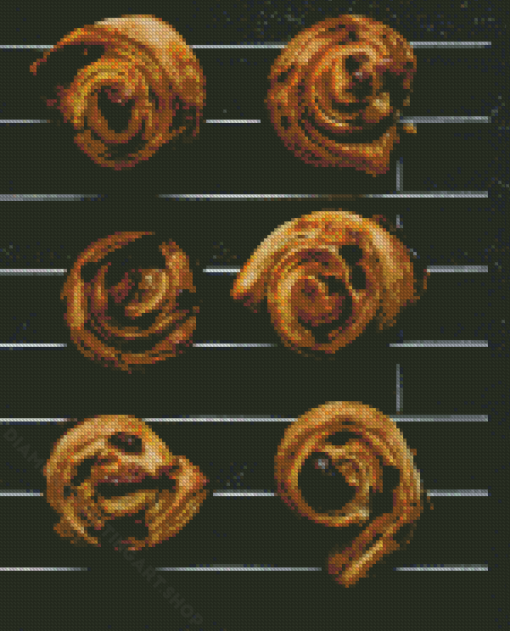 Pastry Cinnamon Rolls Diamond Painting Art