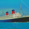 Qe2 Ocean Liner Diamond Painting Art