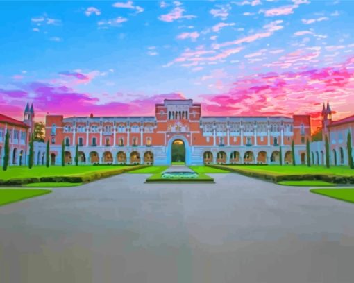 Rice University Diamond Painting Art