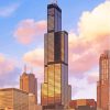 Sears Tower Chicago Diamond Painting Art