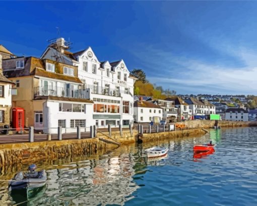 St Mawes Harbour Diamond Painting Art