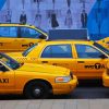 Yellow Taxi Cab Diamond Painting Art