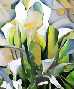 Abstract Lily Diamond Painting Art