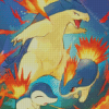 Aesthetic Cyndaquil Art Diamond Painting Art