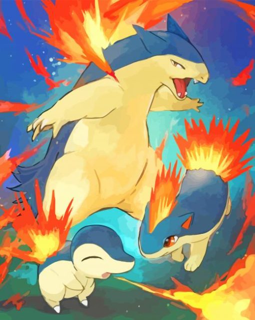 Aesthetic Cyndaquil Art Diamond Painting Art