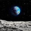 Aesthetic Earth And Moon Diamond Painting Art