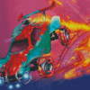 Aesthetic Rocket League Diamond Painting Art