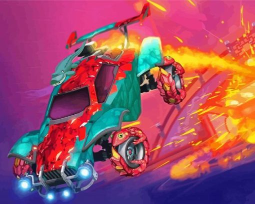 Aesthetic Rocket League Diamond Painting Art