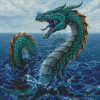 Aesthetic Water Dragon Diamond Painting Art