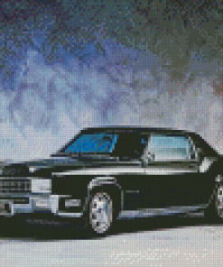 Black Cadillac Eldorado Diamond Painting Art