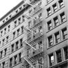 Black And White Fire Escape Diamond Painting Art