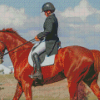 English Horse Riding Diamond Painting Art