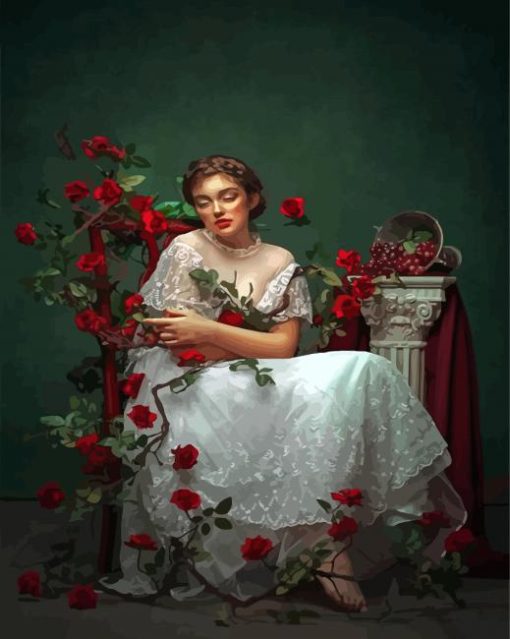 Queen Of Roses Diamond Painting Art