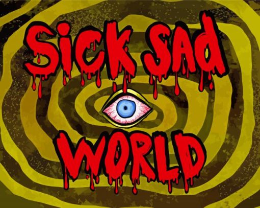 Sad Sick World Diamond Painting Art