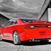 AS 2001 Dodge Charger Red Car Diamond Painting Art