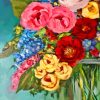 Aesthetic Rose Bouquet Diamond Painting Art