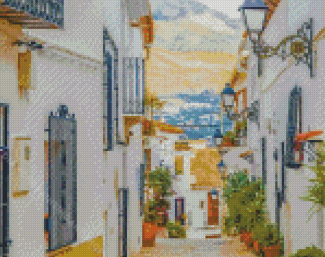 Alicante Old Town Diamond Painting Art
