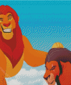 Battle For The Pride Lands Lion King Scar Diamond Painting Art